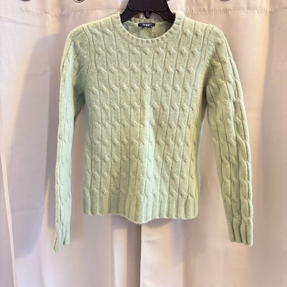 Vtg Gap Womens Sweater Small Cable Knit Lambswool Blend Fisherman Prep Y2K 19073 - Picture 1 of 7
